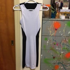 Black and white party dress